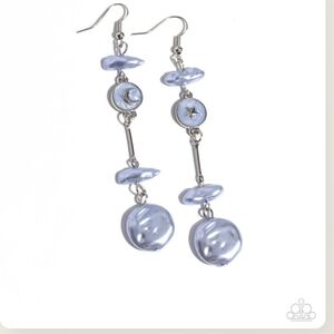 Blissful Balance Blue Earrings Dangling Fashion Jewelry Paparazzi